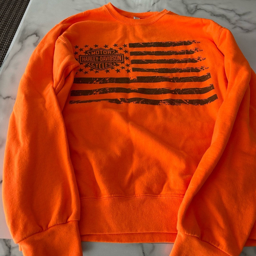 Harley-Davidson Orange crewneck